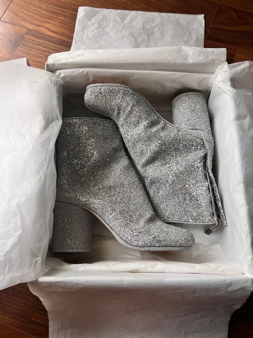 Maison Margiela タビ　EU35 シルバー グリッター