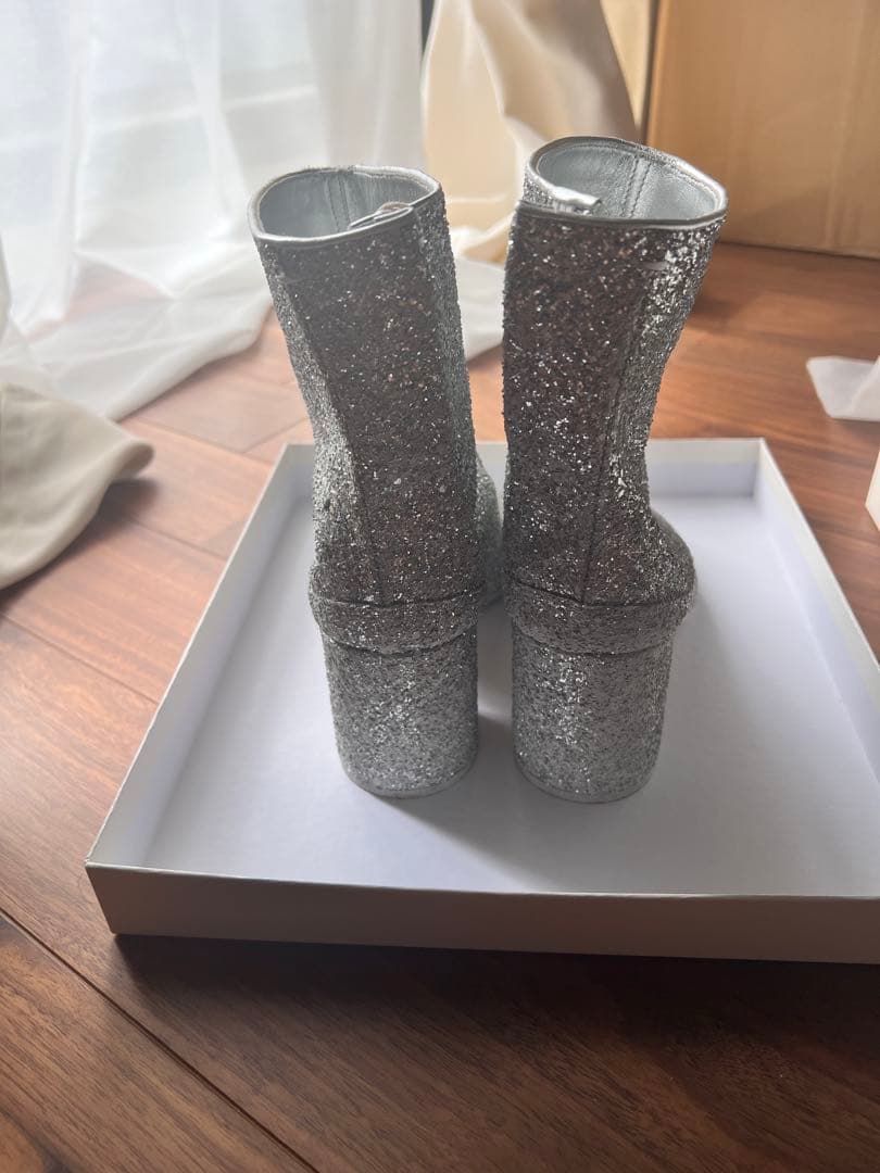 Maison Margiela タビ　EU35 シルバー グリッター