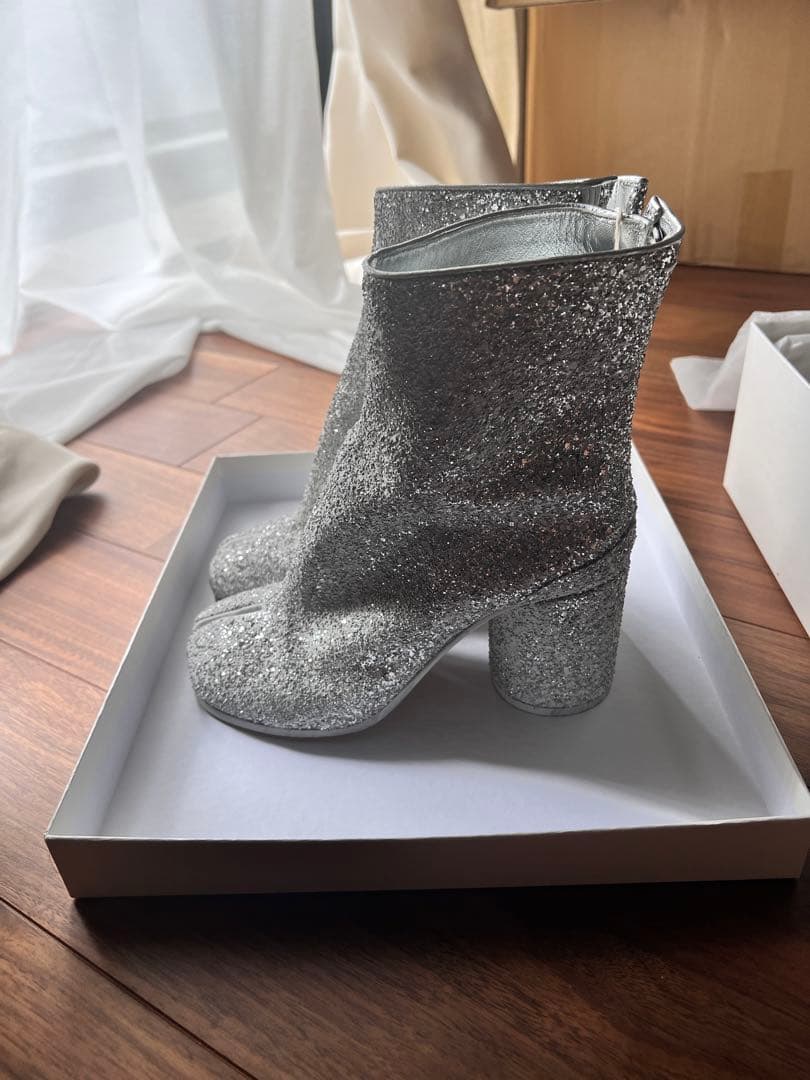 Maison Margiela タビ　EU35 シルバー グリッター