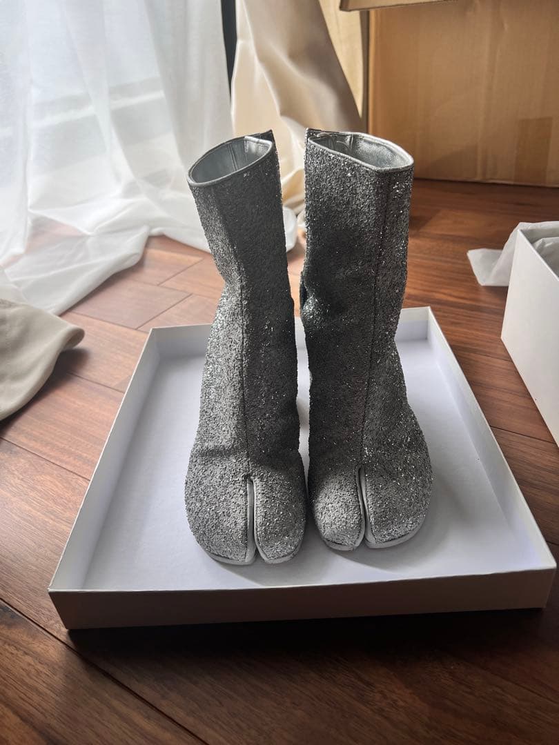 Maison Margiela タビ　EU35 シルバー グリッター