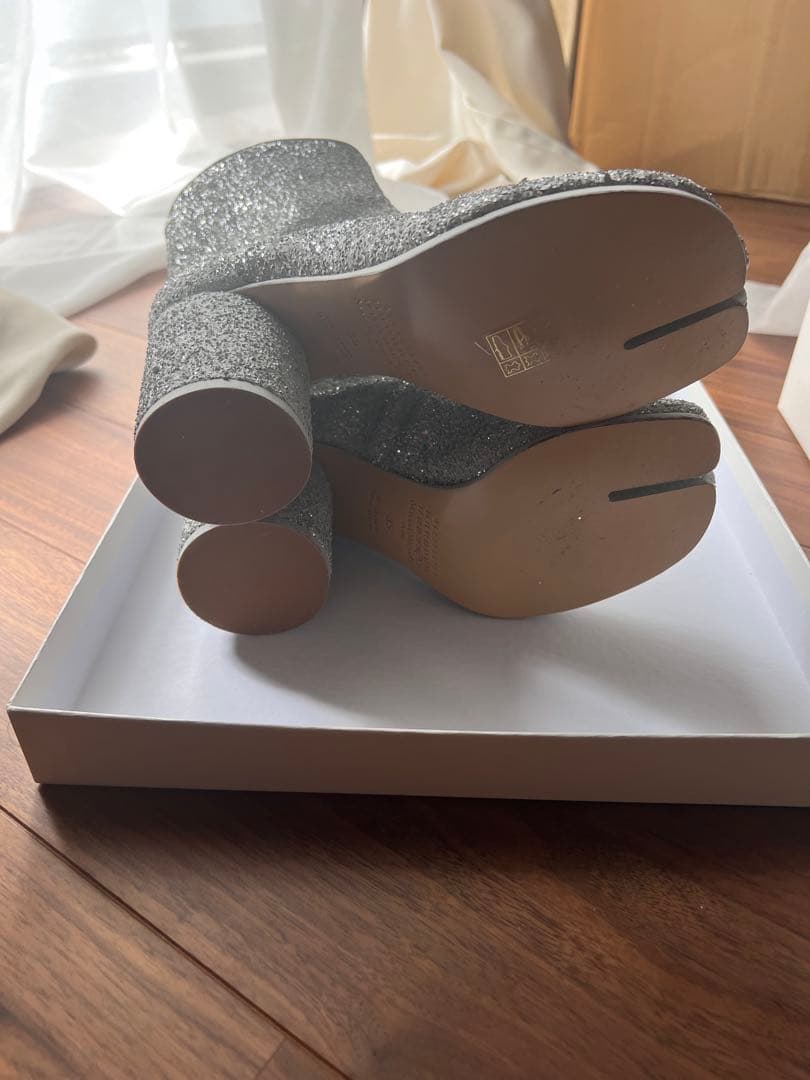 Maison Margiela タビ　EU35 シルバー グリッター