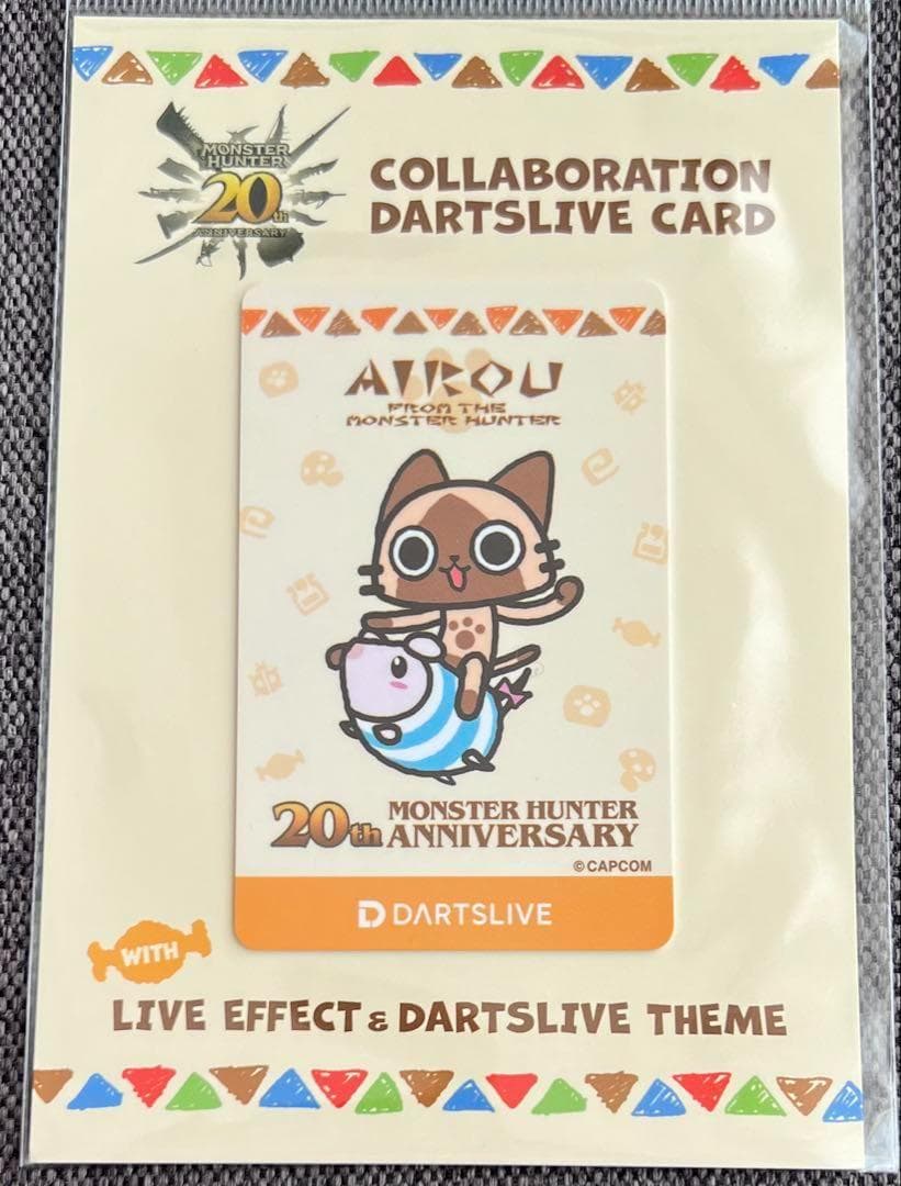 ★ダーツライブカード モンスターハンター20周年 アイルー