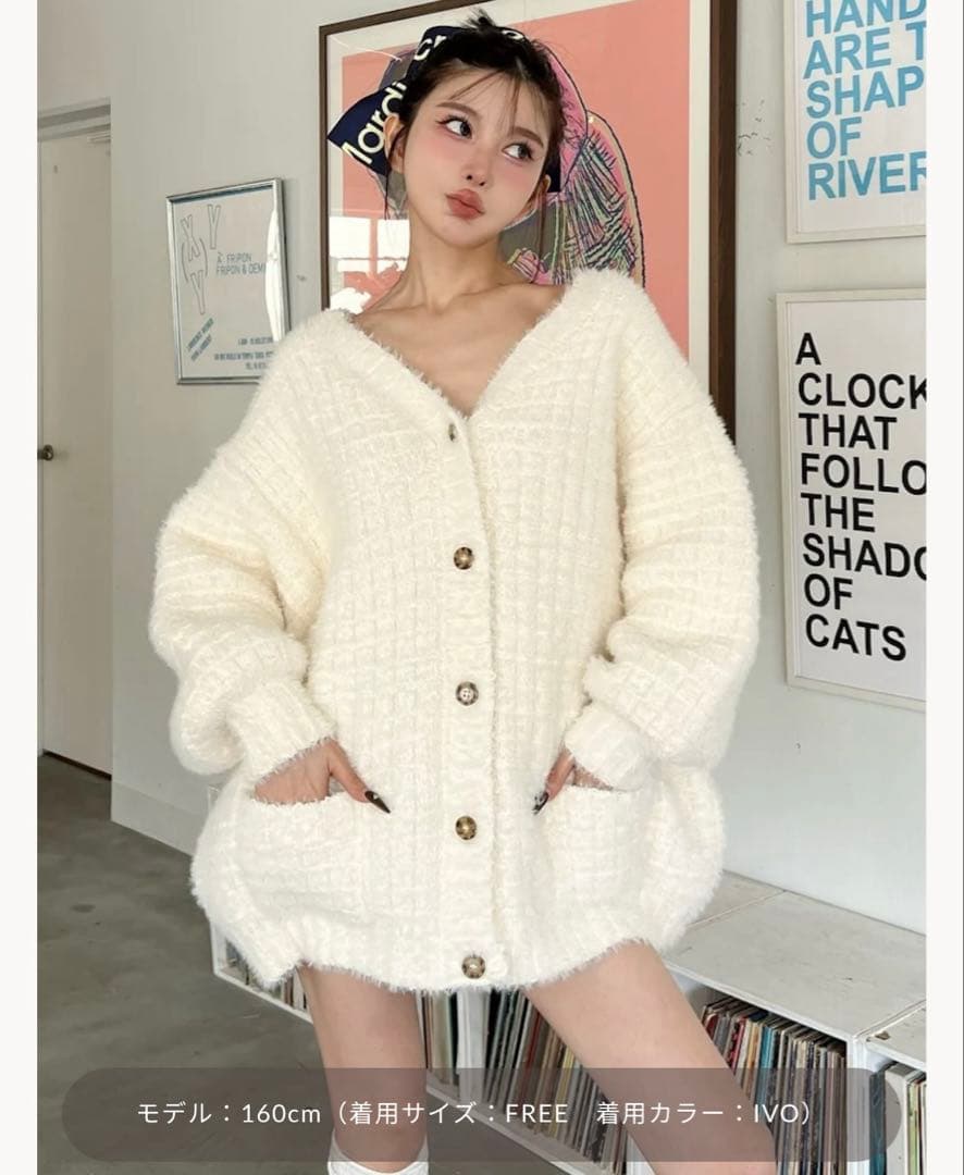 新品❣️即買い❣️Darich モールボリュームニットカーディガン ❣️55%OFF❣️