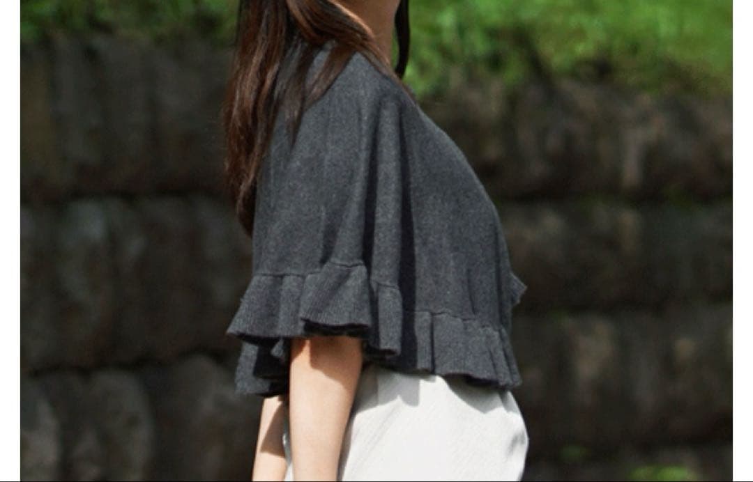 MyCASHMERE マイカシミヤ　ショートケープ