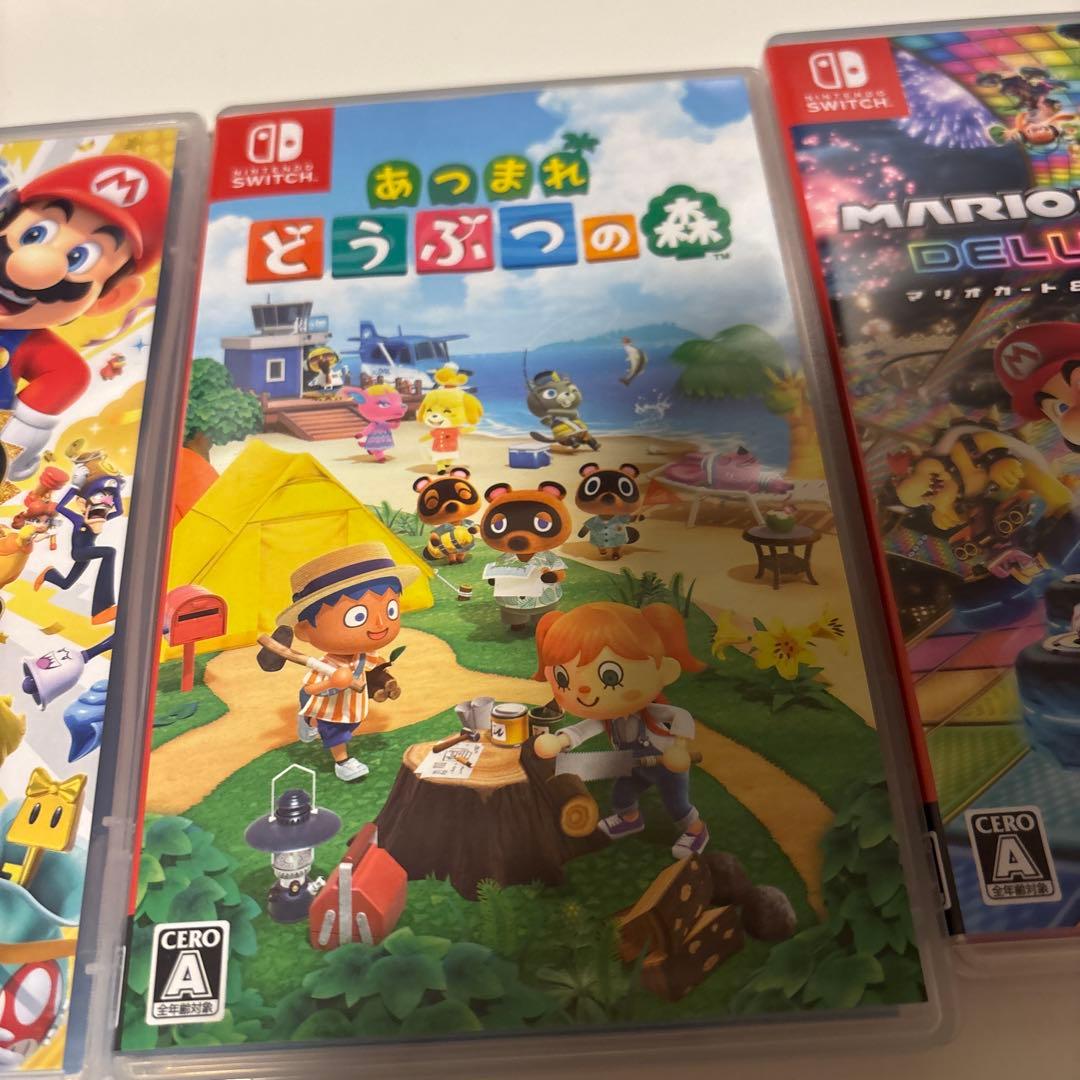 マリオパーティジャンボリー　あつまれどうぶつの森　マリオカート8 Switch