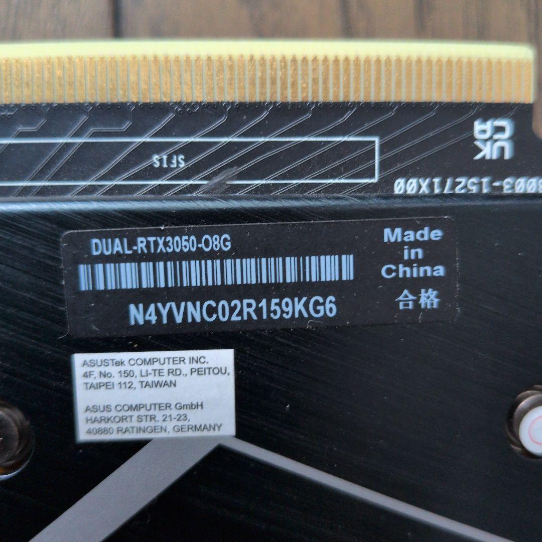 グラフィックボード・グラボ・ビデオカード ASUS GeForce RTX 3050 OC Edition 8GB