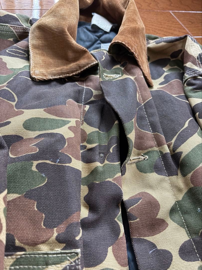 Carhartt カーハート 迷彩 カモ柄 ダック地ジャケット ワイドシルエット