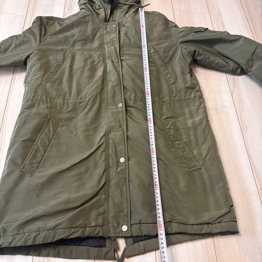 GAP ボア付きモッズコート Lサイズ カーキ