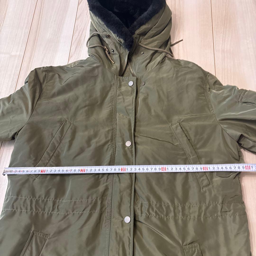 GAP ボア付きモッズコート Lサイズ カーキ