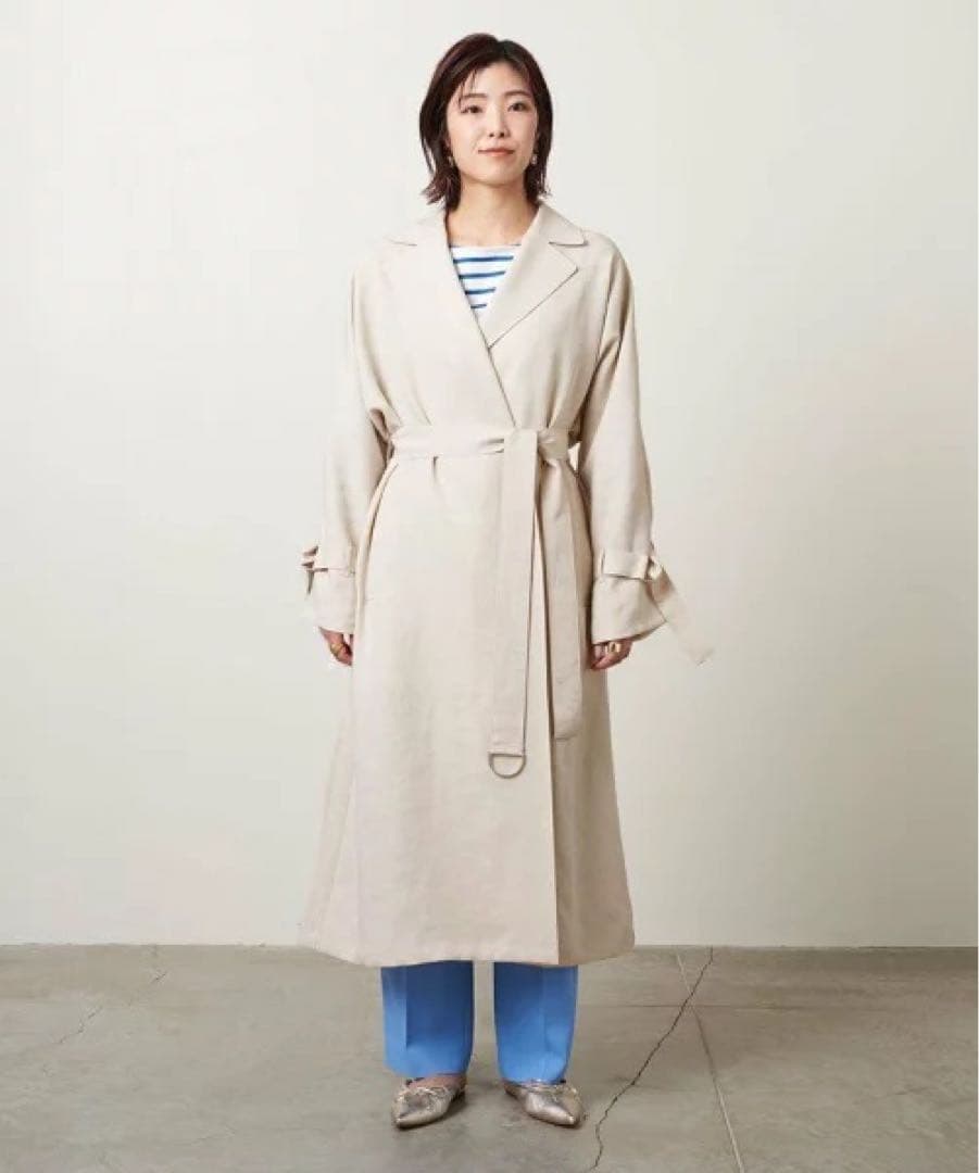 新品★ ロング テーラードコート オリーブ カーキ UNITED ARROWS