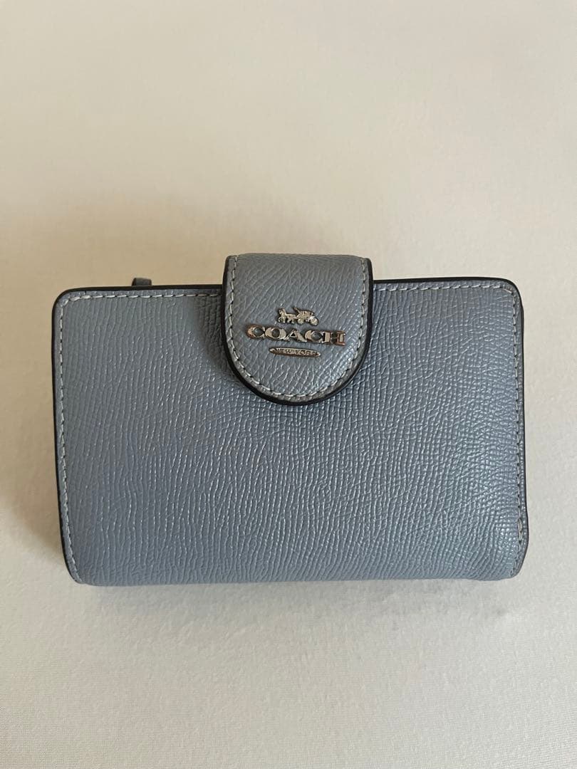 COACH 二つ折り財布 ブルー