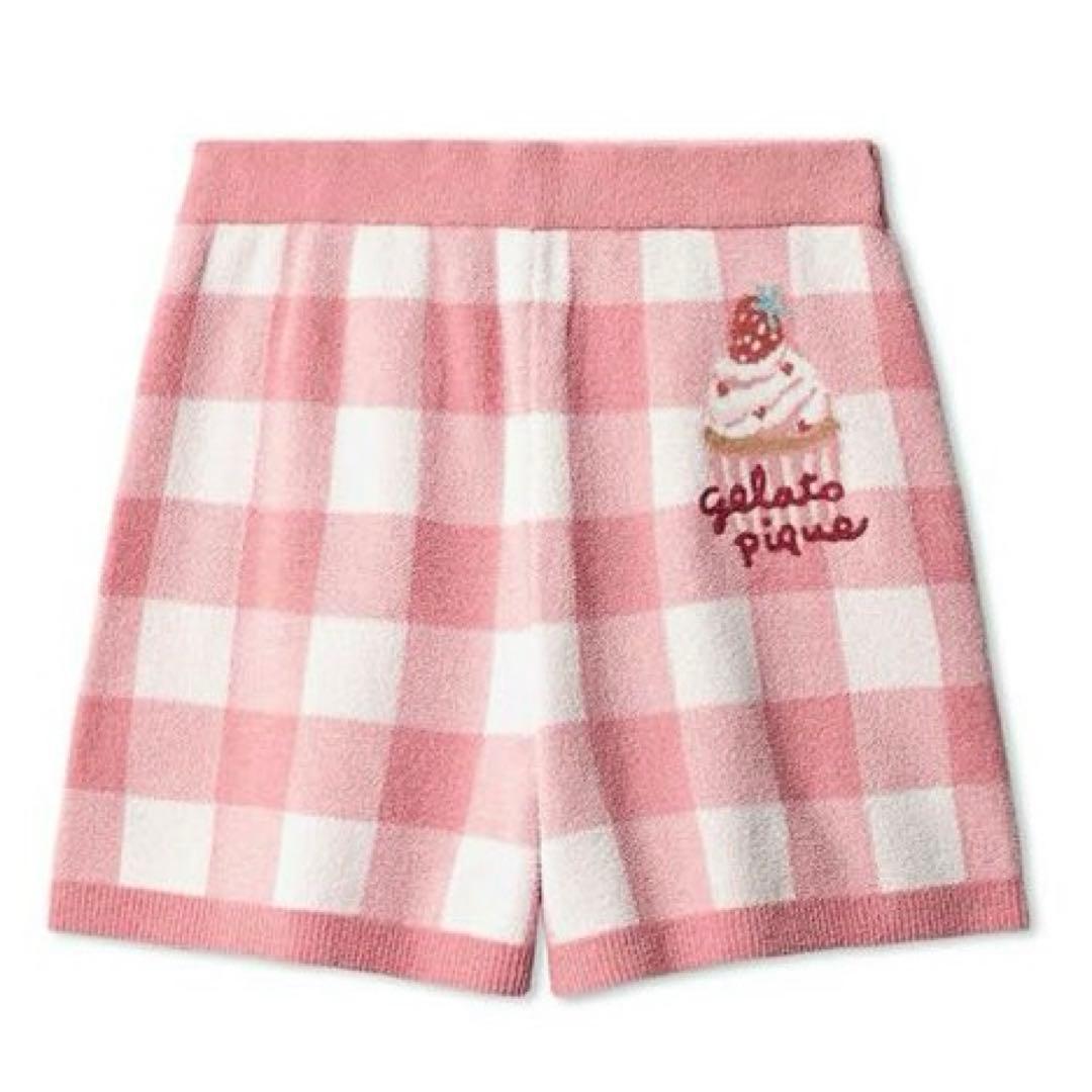【新品】ジェラートピケ　カップケーキプルオーバー&チェック柄ショートパンツ
