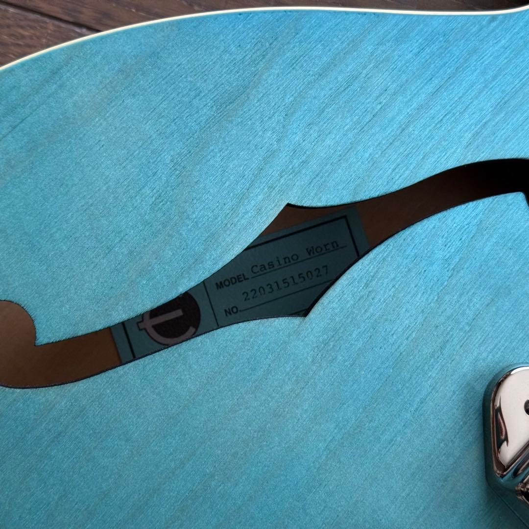Epiphone Casino ￼Worn Worn Blue Denim