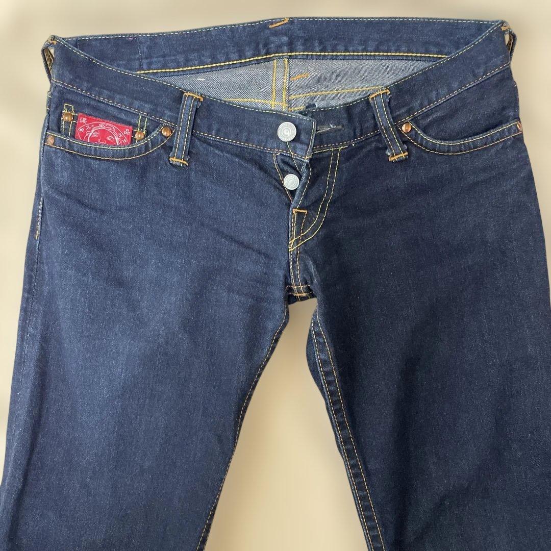 レディース　エビス　EVISU evisu デニム　ジーンズ　濃紺