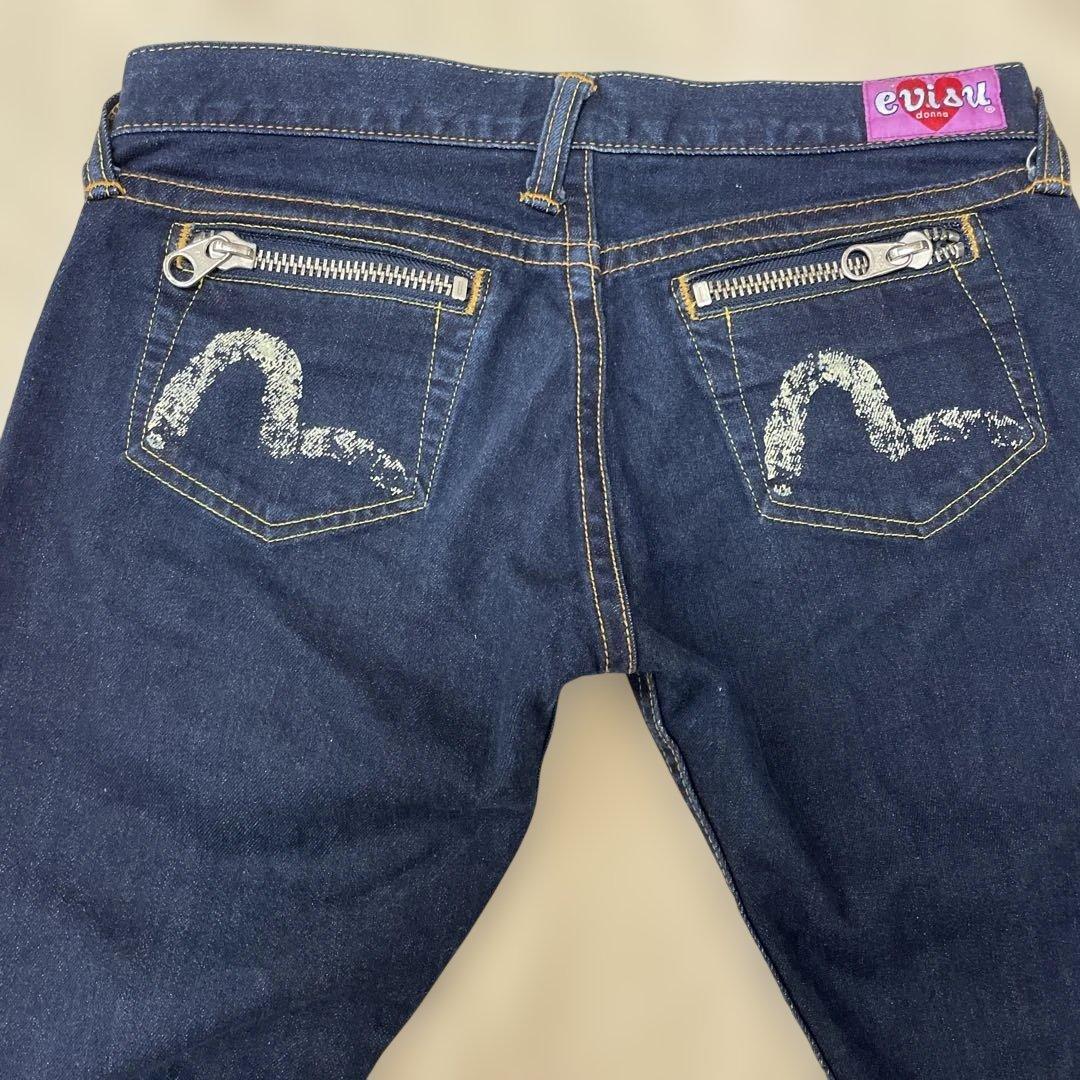 レディース　エビス　EVISU evisu デニム　ジーンズ　濃紺