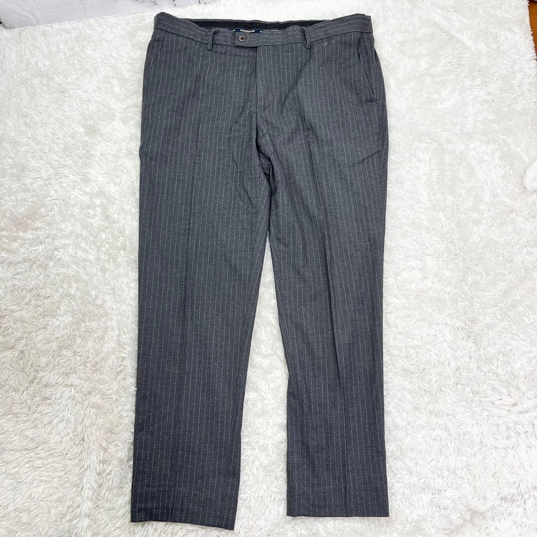 Wenergy グレー ストライプ スリーピーススーツ 3XL