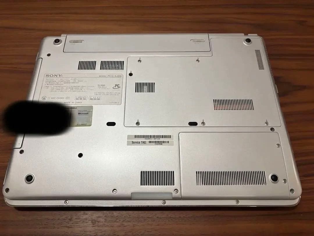 【起動確認済・美品】 Sony VAIO ノートPC レッド PCG-5J6N