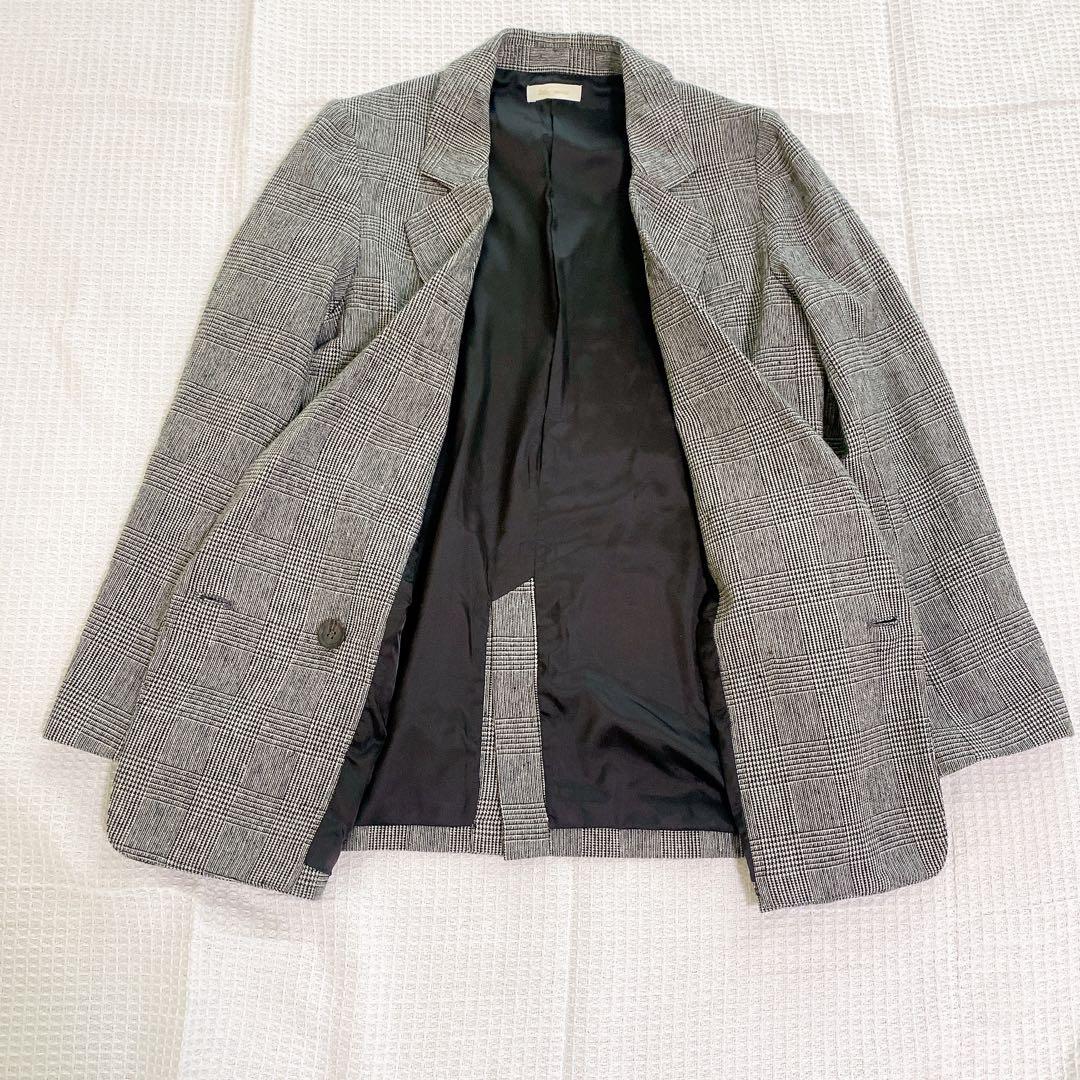 LOUNGEDRESS｜定価2.3万 21SS グレンチェックダブルジャケット