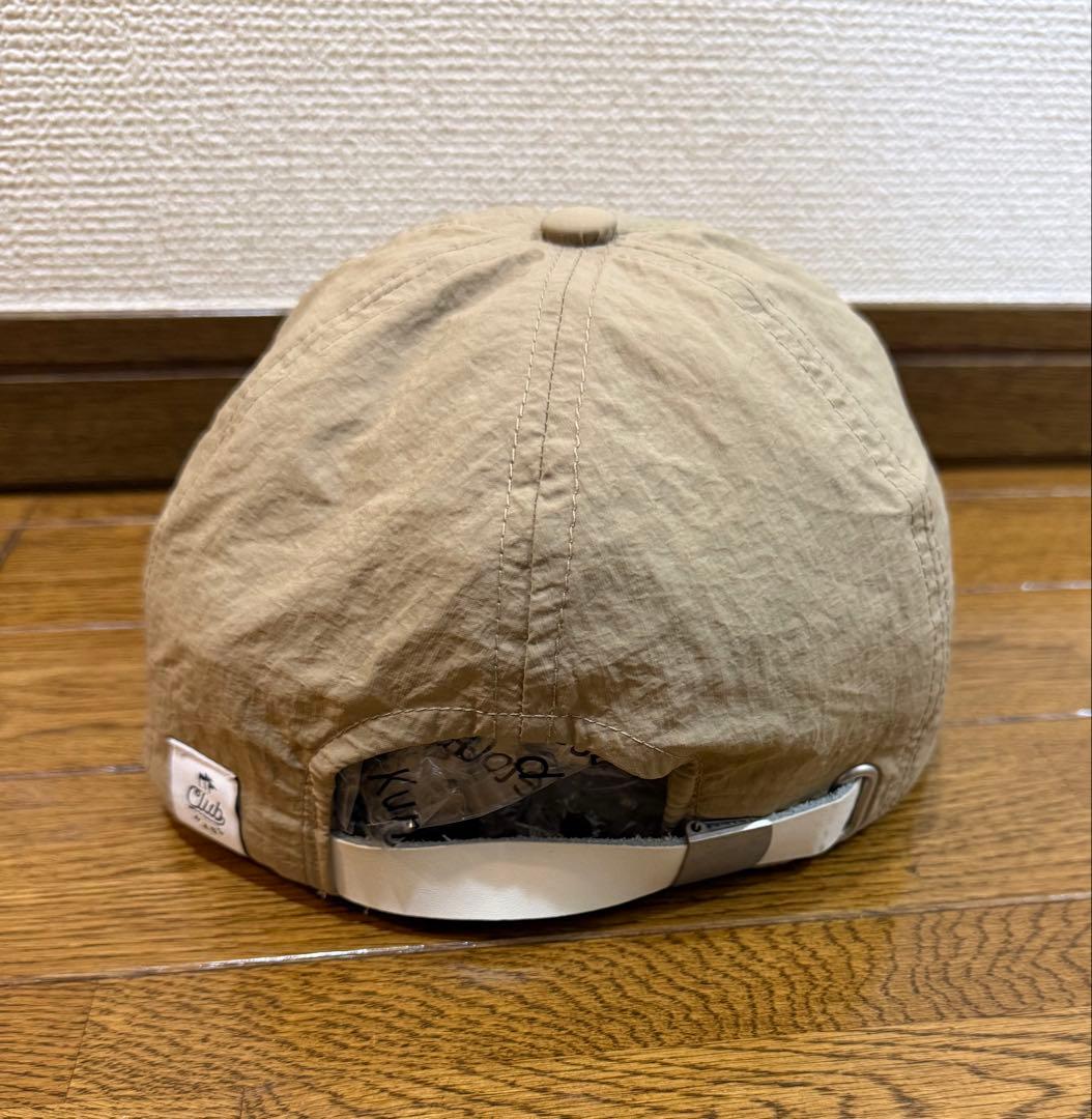 クラブハウス clubhaus ナイロンキャップ　ベージュ　ほぼ未使用　美品
