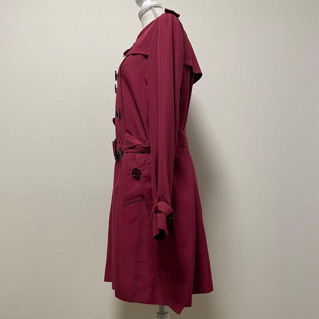 BURBERRY LONDON トレンチコート　シルク100%　ロゴ刻印釦　5L