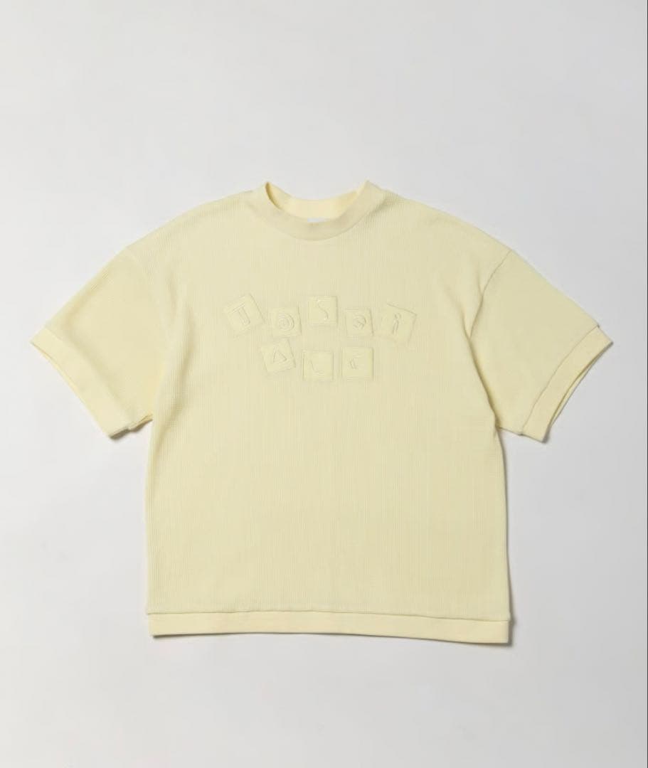 タグ付き トスタルジッククロージング Waffle logo tee イエロー
