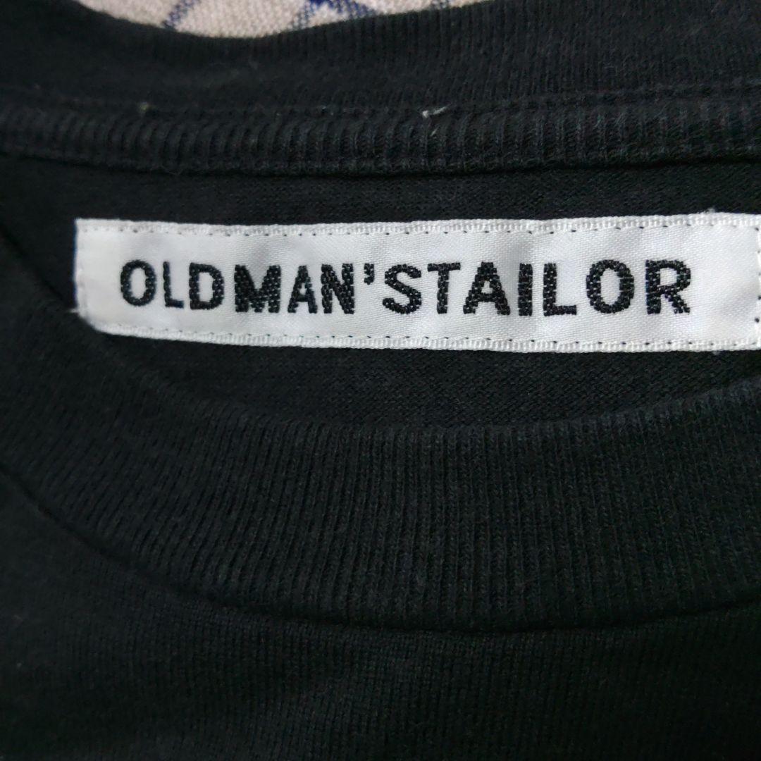 OLDMAN'S TAILOR 　ロゴTシャツ　スミクロ　R&D.M.Co-