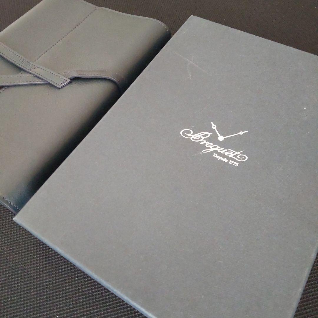 Breguet ブレゲ レザー ノートカバー ネイビー 箱付き 非売品 希少