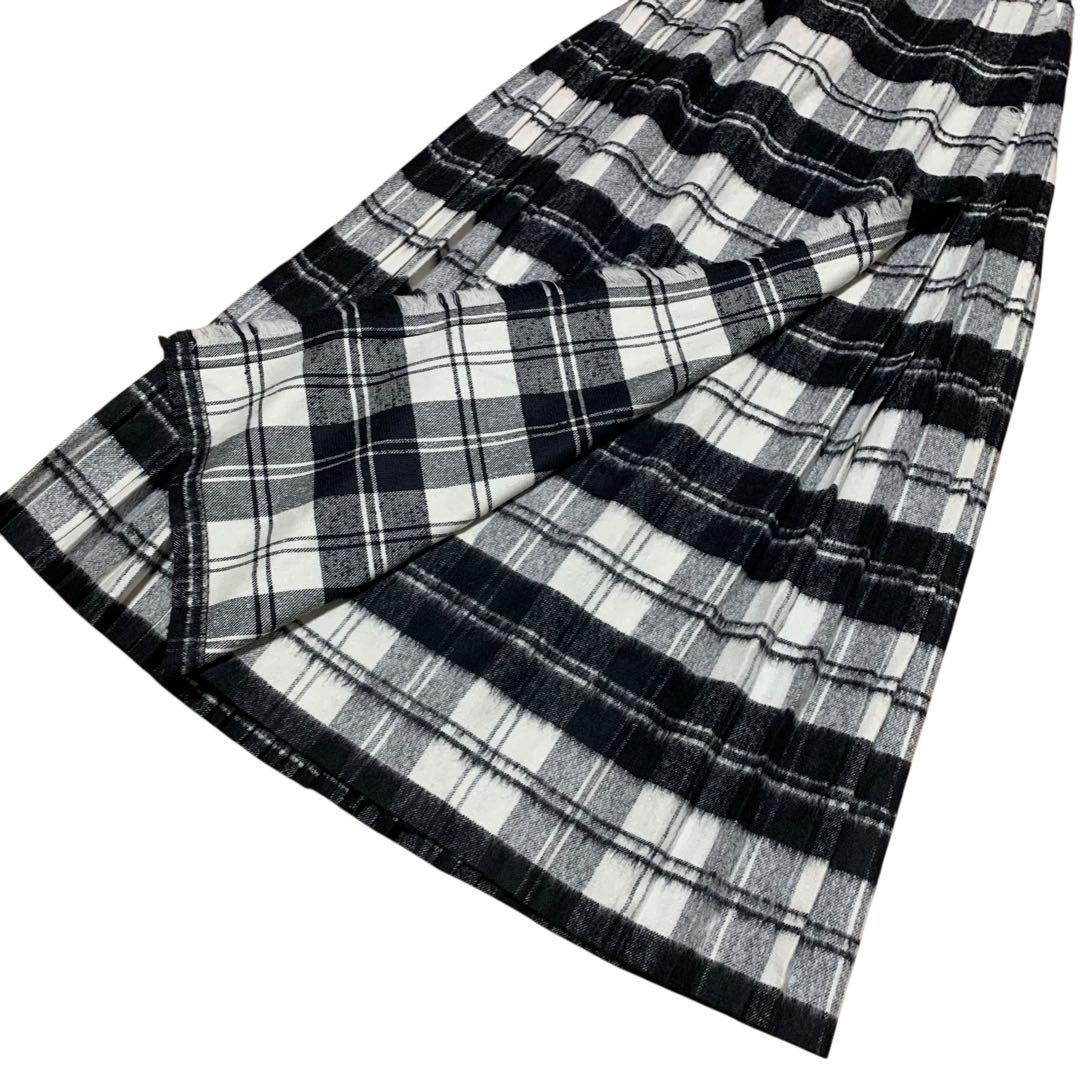 新品 O'NEIL of DUBLIN ロングスカート チェック プリーツ 8