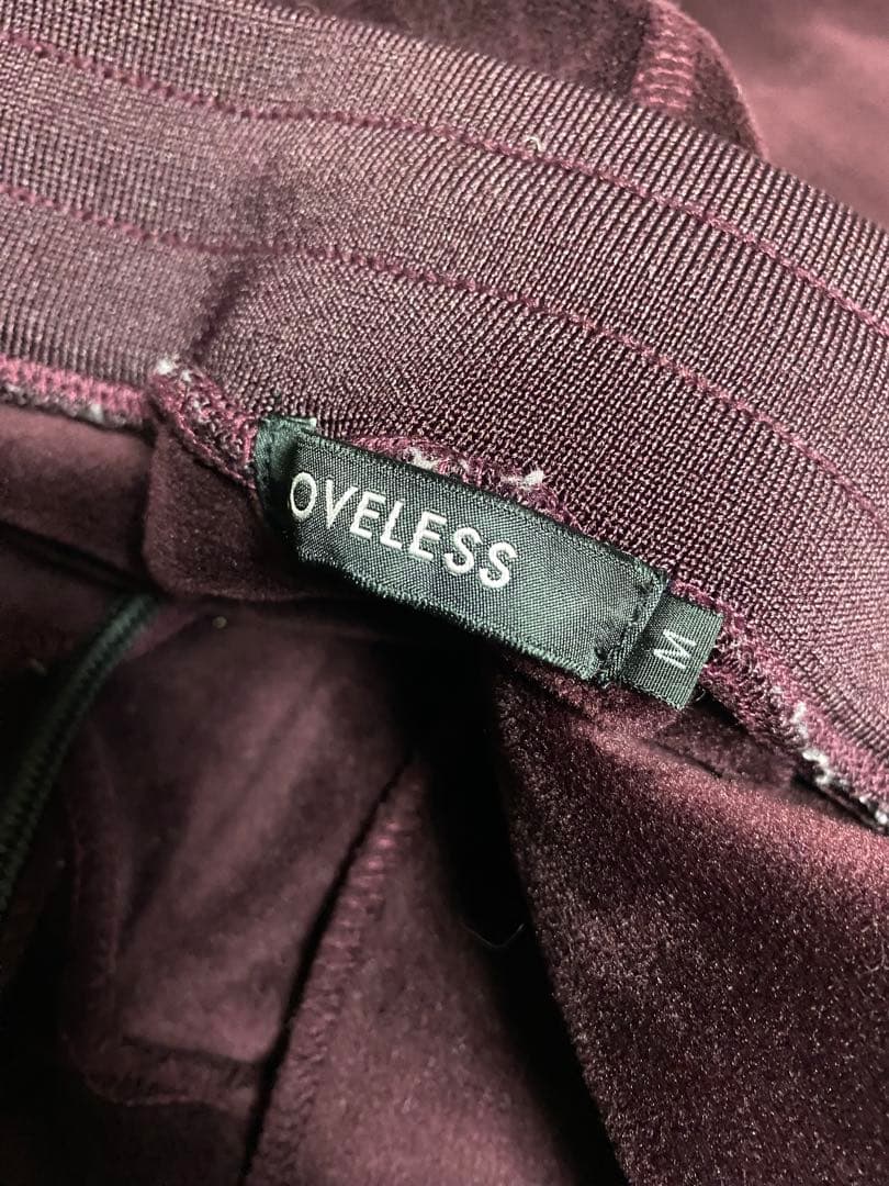 LOVELESS ラブレス　ベロア　セットアップ　ジャージ　ワインレッド　スカル