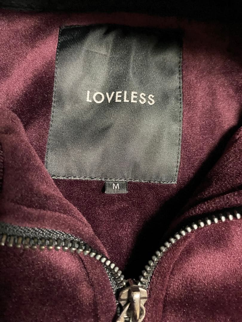 LOVELESS ラブレス　ベロア　セットアップ　ジャージ　ワインレッド　スカル