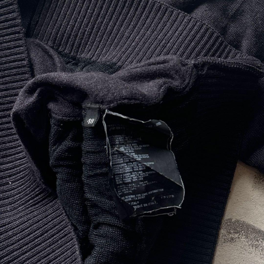 ジャケット・アウター 00s prada charcoal wool zip up jacket