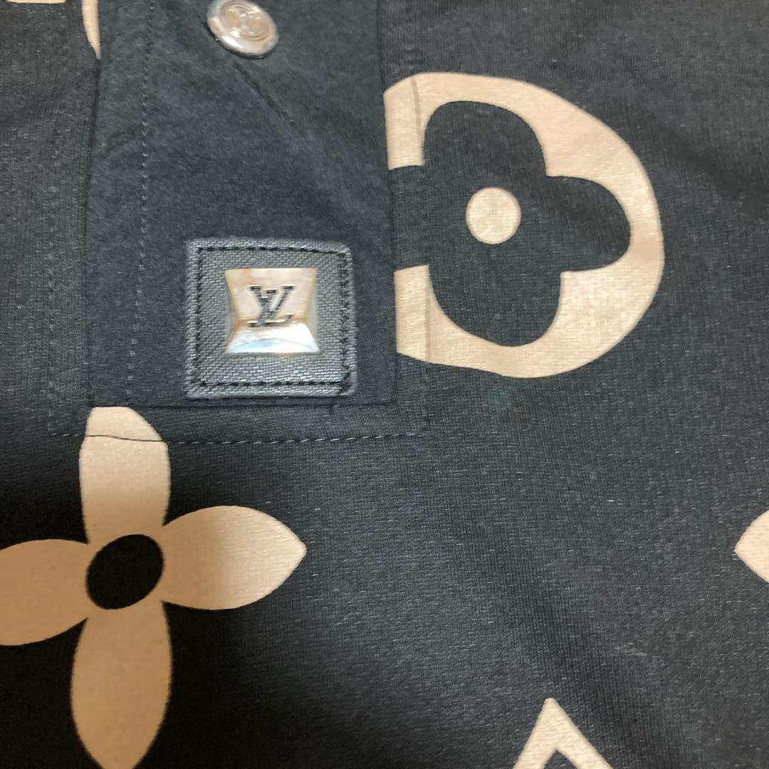 Louis Vuitton ロゴプリント フード付きポロシャツとショーツセット
