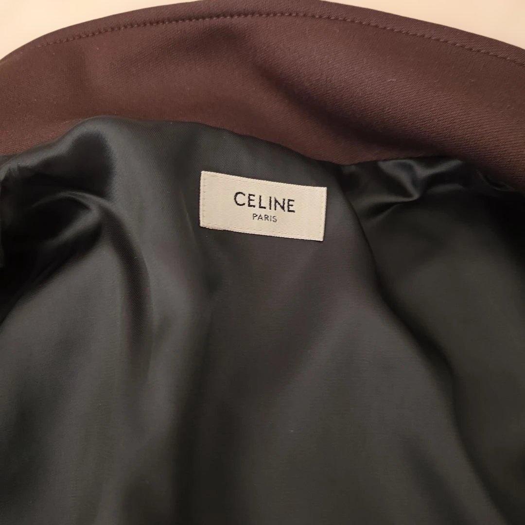 CELINE ブラウン ジップアップジャケット XS