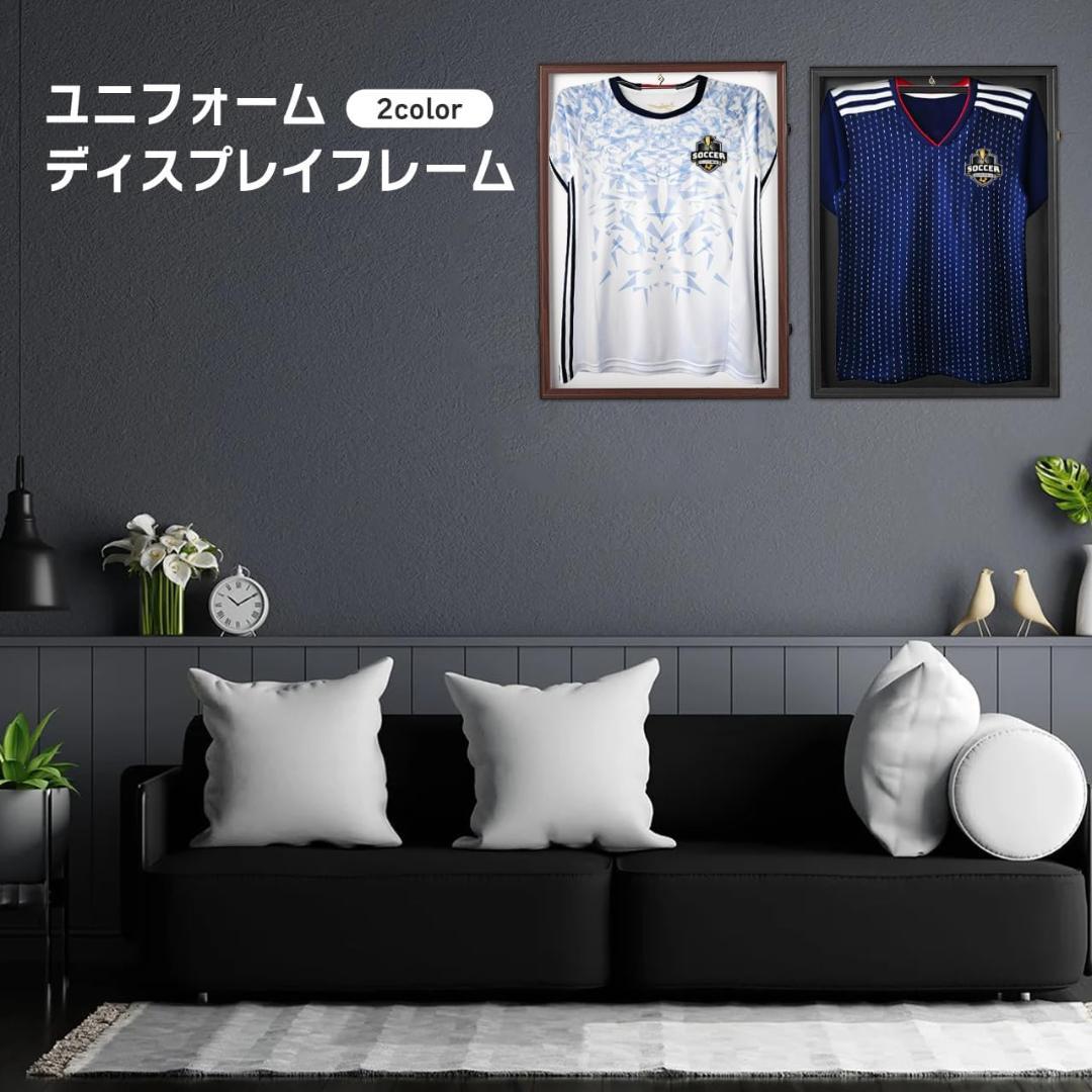 大型ユニフォーム額縁 60×80cm 前開き UVカット アクリル