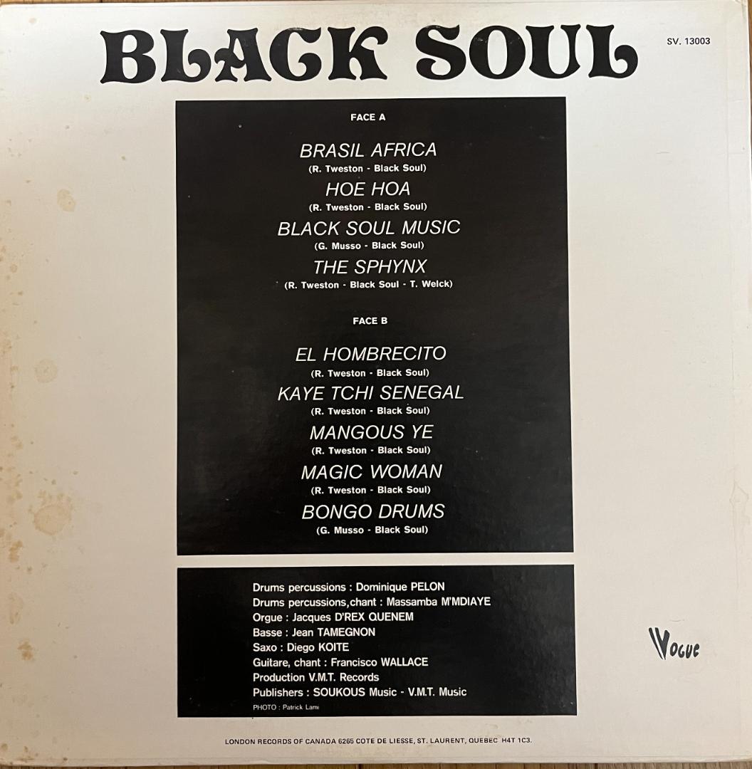 LP Black Soul – Brasil Africa 盤