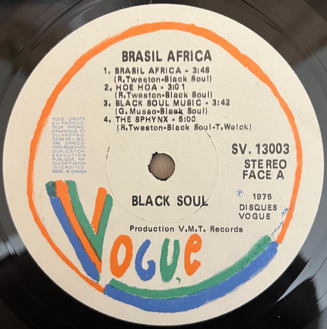 LP Black Soul – Brasil Africa 盤