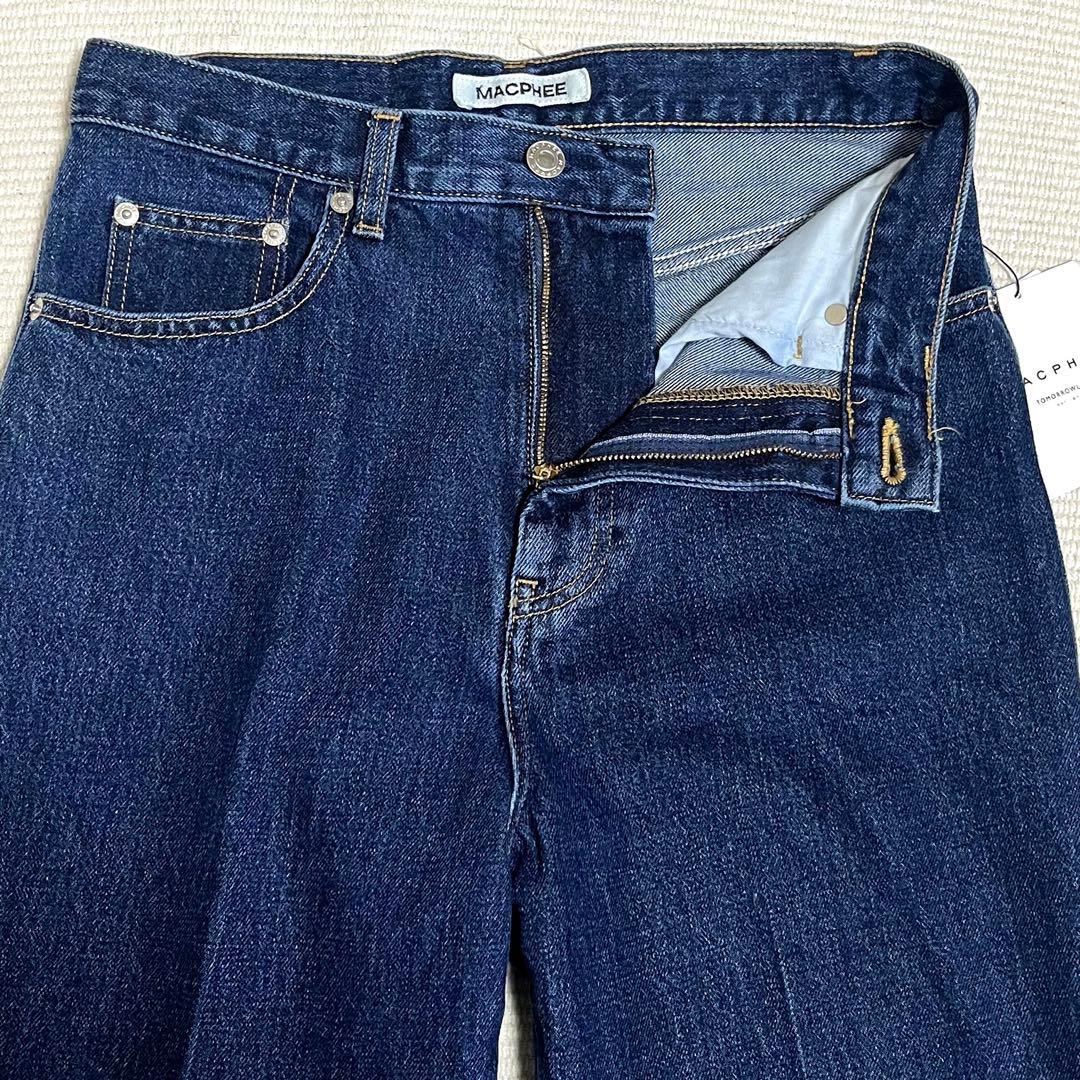 新品　マカフィー　コットンデニムブーツカットパンツ　フレア　日本製　2022SS