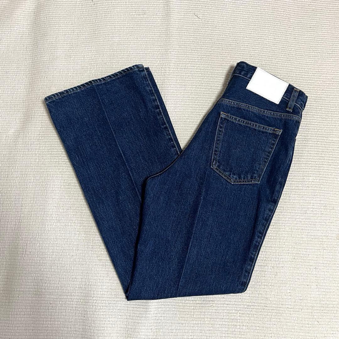 新品　マカフィー　コットンデニムブーツカットパンツ　フレア　日本製　2022SS