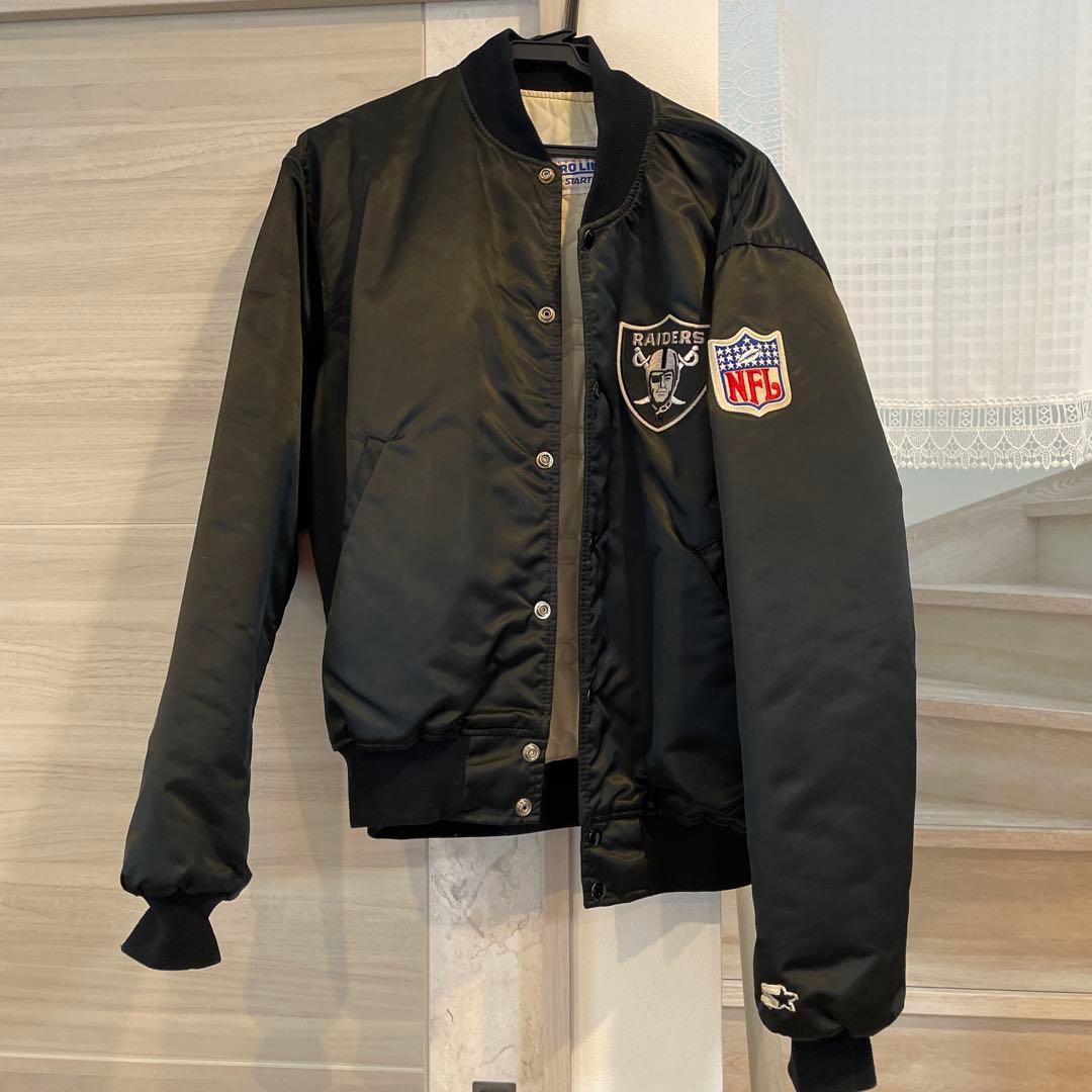 NFL Raiders Starter Pro Line ブラックジャケット