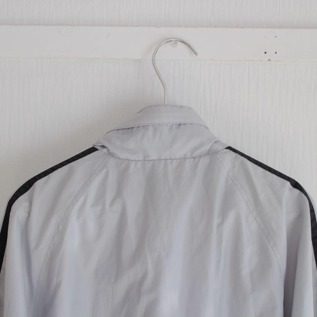 90s FRED PERRY ナイロンジャケット 白 フード収納 S