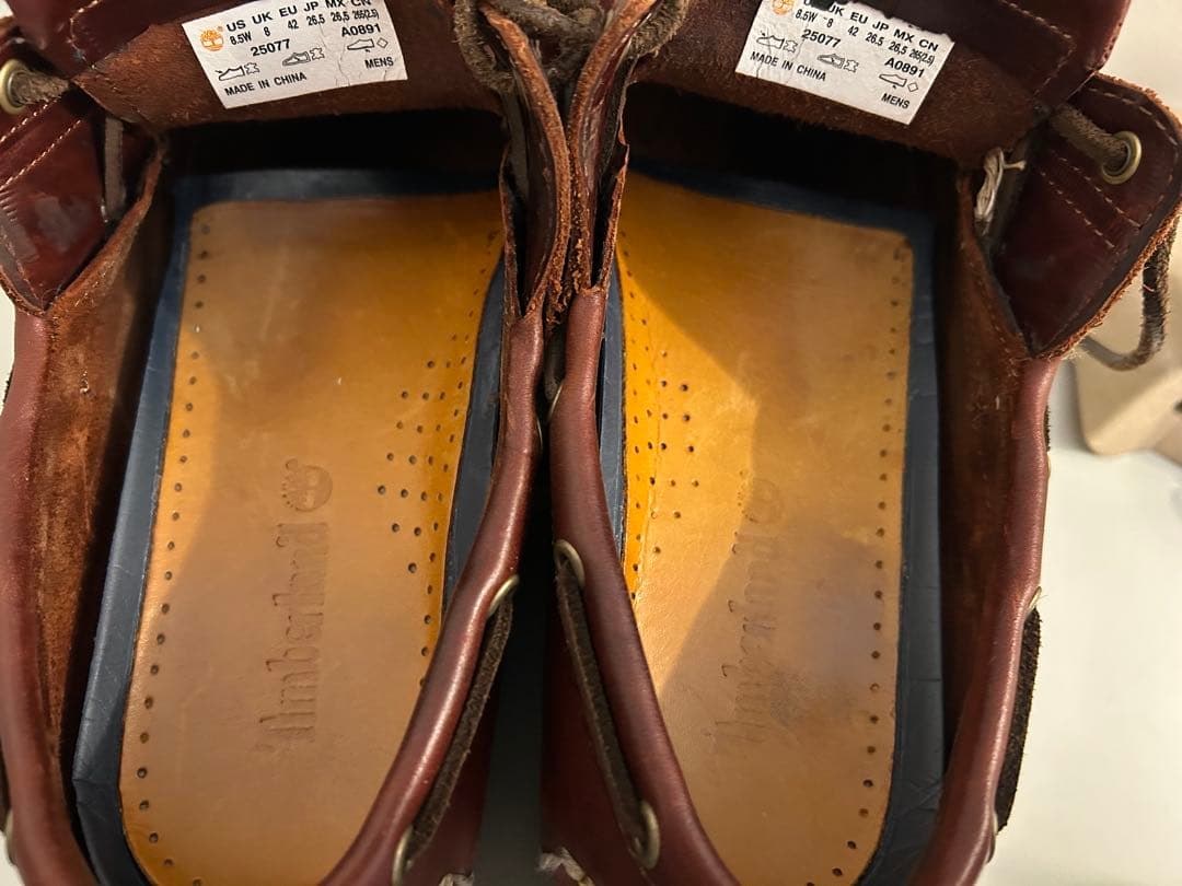 SSS　Timberland ブラウン デッキシューズ 8.5