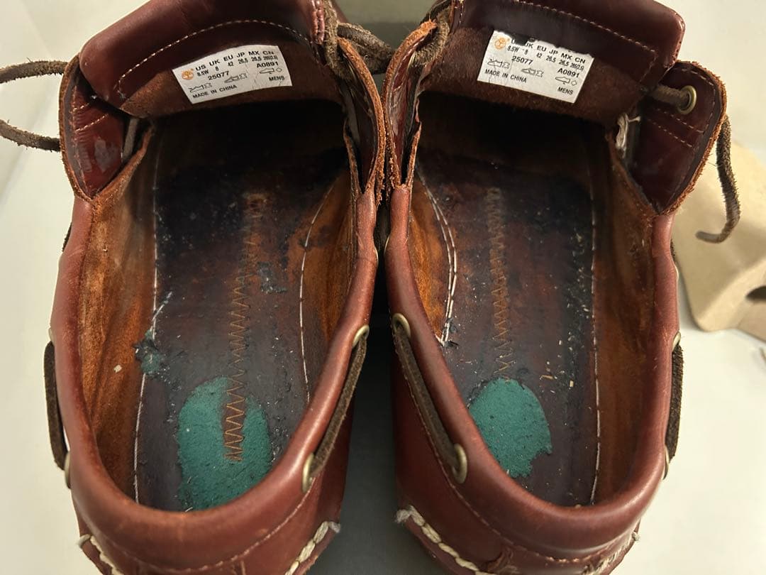 SSS　Timberland ブラウン デッキシューズ 8.5