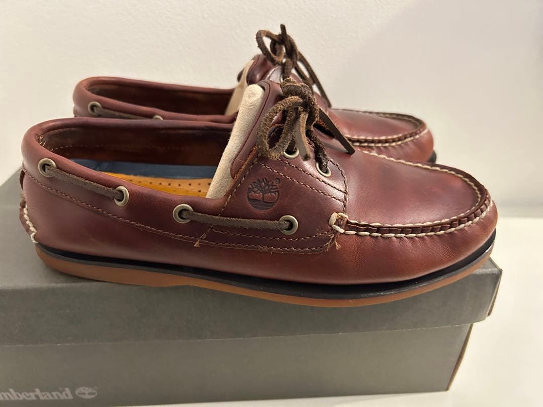 SSS　Timberland ブラウン デッキシューズ 8.5