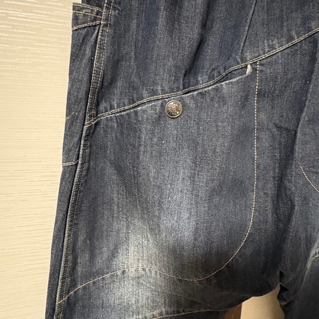 ダークデニム サルエルパンツ