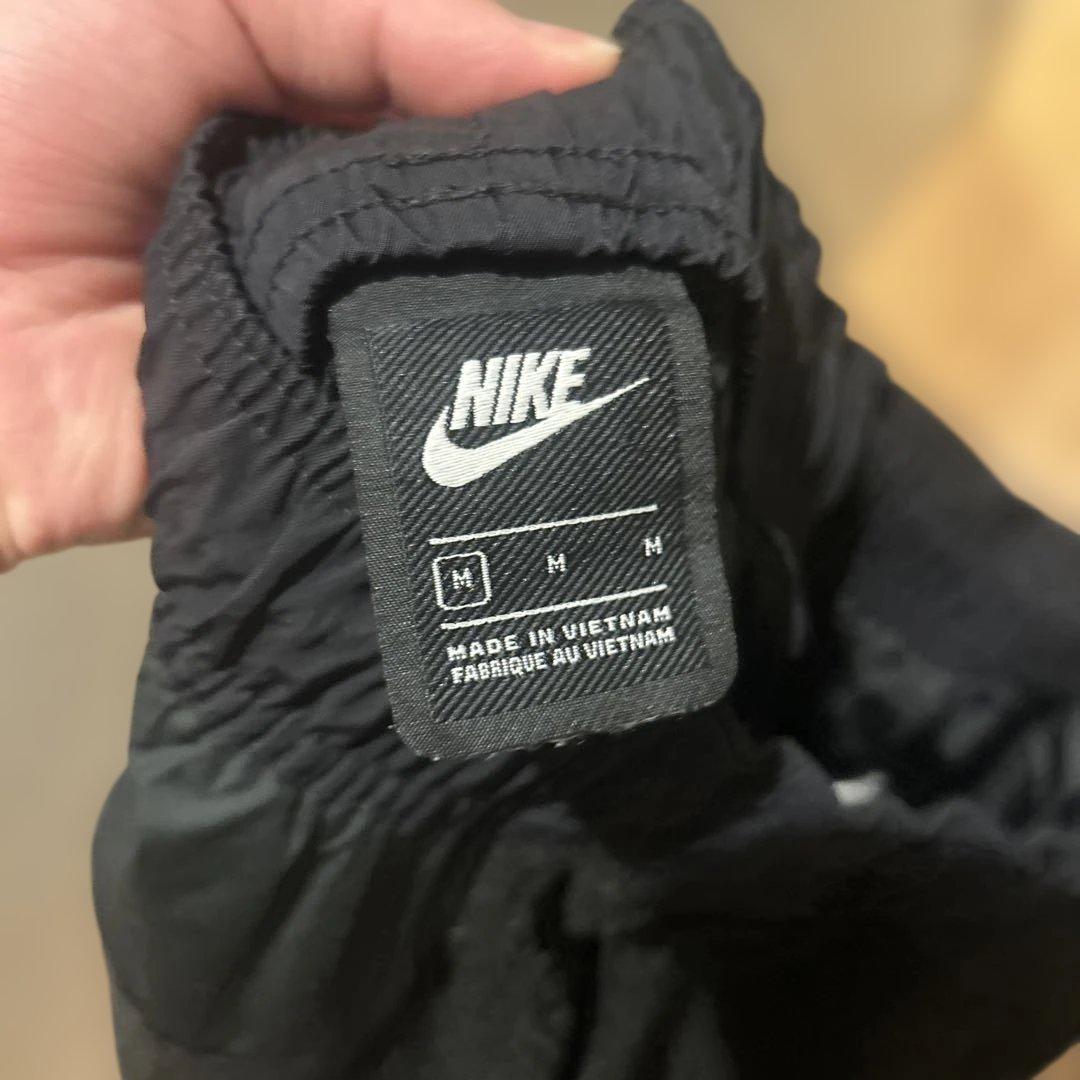 黒 NIKE フリース パンツ ジッパーポケット付き