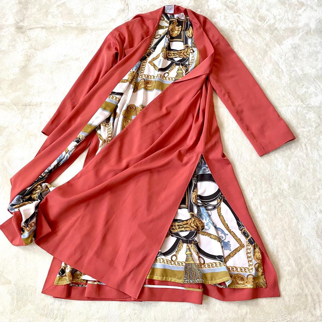 AMERI アメリ LOOSE GOWN COAT オレンジ　フリーサイズ