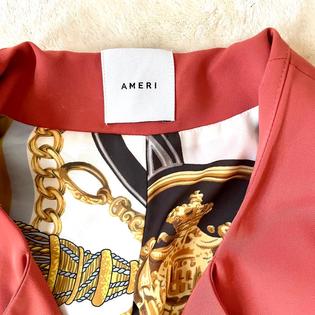 AMERI アメリ LOOSE GOWN COAT オレンジ　フリーサイズ