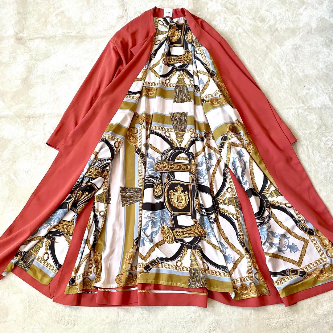 AMERI アメリ LOOSE GOWN COAT オレンジ　フリーサイズ