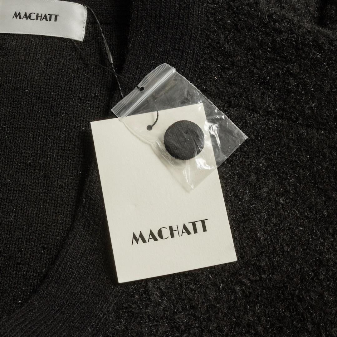 未使用 MACHATT マチャット 25AW ブークレカーディガン ブラック