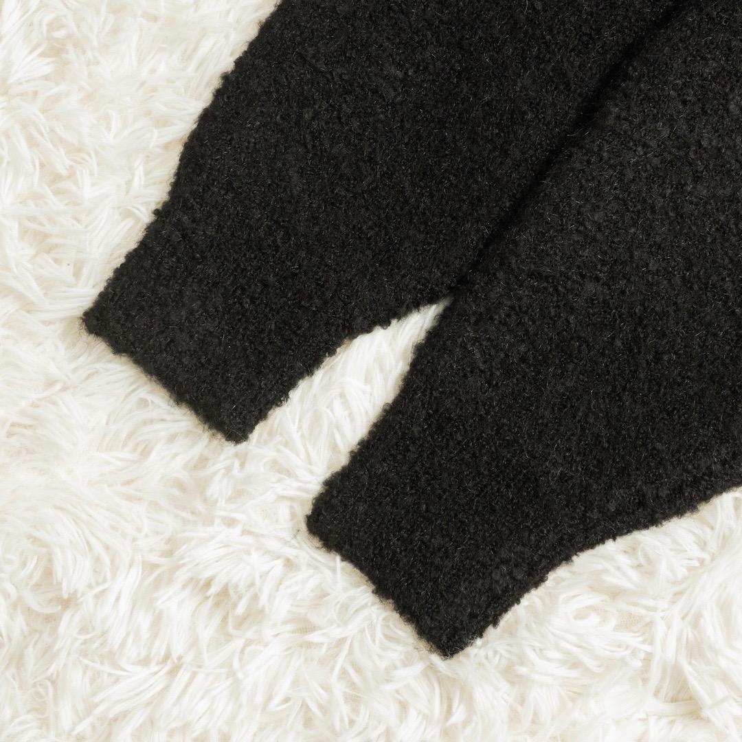 未使用 MACHATT マチャット 25AW ブークレカーディガン ブラック